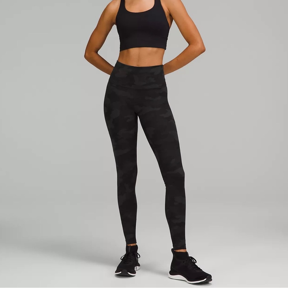 Lulu Lemon Wunder Train High-Rise Tight 28” in Camo